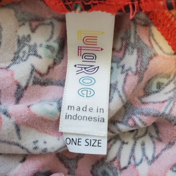 NEW LuLaRoe Red Floral Leggings - Picture 7 of 9
